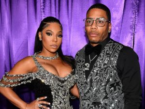 Ashanti and Nelly are having their first baby together! (Paras Griffin/Getty/Twitter)