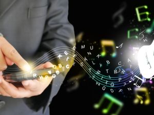 Text to Music concept by generative AI