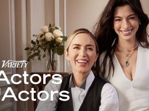 Anne Hathaway and Emily Blunt — Actors on Actors. (Variety)