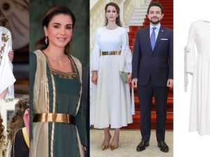 الأميرة رجوة بإطلالة ملكية فاخرة وبحزام الملكة رانيا في سنغافورة وهذا سعر إطلالتها