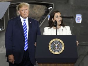Donald Trump praises Elise Stefanik as ‘a killer’ and potential VP pick. (X)
