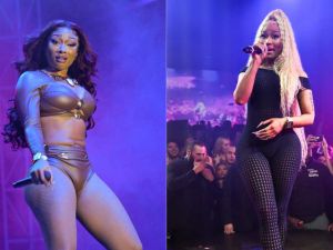 Megan Thee Stallion and Nicki Minaj feud heats up with 2 new diss tracks. (Prince Williams/Jason Koerner/Getty Images)