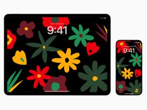 Apple Unity Bloom Wallpapers on iOS 17.3