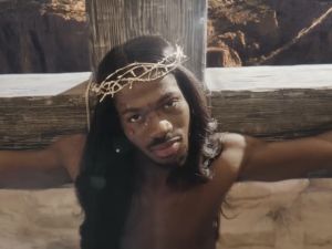 Lil Nas X dressed as Jesus in blasphemous song and video of “J Christ”. (YouTube)