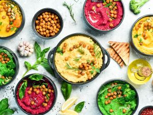 أسرار عمل غموس الحمص مختلف الألوان