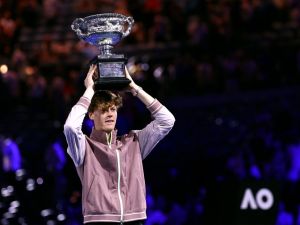 يانيك سينر (Photo by David GRAY / AFP) 