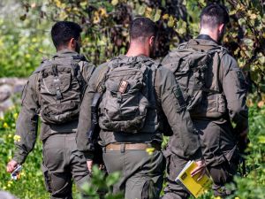 جنود إسرائيليون في منطقة الجليل الأعلى. 11 شباط/ 2024م. وكالة الصحافة الفرنسية