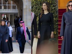 الملكة رانيا والأميرة رجوة بإطلالات غاية في الرقي للإحتفال باليوبيل الذهبي