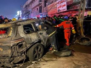 قصف أمريكي على سيارة في بغداد