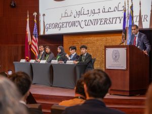 مؤتمر نموذج الأمم المتحدة من جورجتاون في قطر يتبنى أصوات من لا صوت لهم