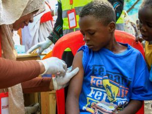 حملة تطعيم في الغضاريف/ السودان. 22/01/2024. وكالة الصحافة الفرنسية