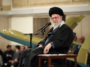 Iran’s Ayatollah Ali Khamenei was banned from Facebook and Instagram by Meta. (Khamenei.IR/ AFP)