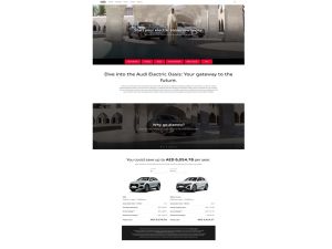 Powering Progress: Audi Accelerates the Road to E-Mobility in the Middle East with the Launch of Audi EV Information portal