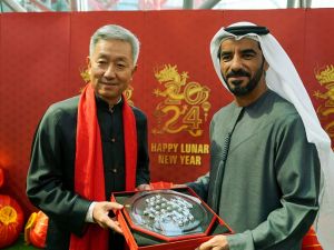 Chinese Ambassador Zhang Yiming visits Ferrari World Yas Island, Abu Dhabi in commemoration of Chinese New Year