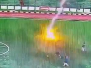 Video circulating on X lightning