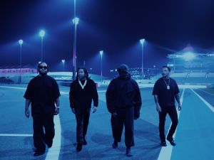 Kanye West’s album livestream in Chicago was interrupted after a controversial antisemitic lyric. (Kanye West and Ty Dolla $ign/ Vultures)