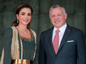 العاهل الأردني الملك عبدالله الثاني بن الحسين وعقيلته الملكة رانيا