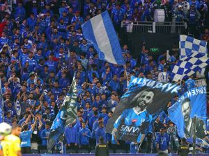 الهلال على أعتاب نصف النهائي (Photo by Fayez NURELDINE / AFP)