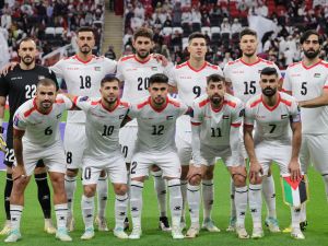 منتخب فلسطين (Photo by Giuseppe CACACE / AFP)