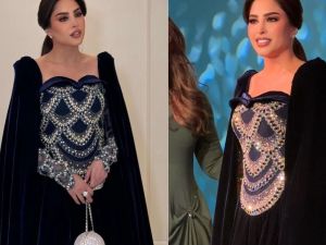 فوز الحربي إلى جانب جورجينا رودريغيز بإطلالة ملكية وفاخرة في الرياض