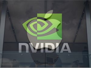 شعار شركتي Nvidia و Apple 