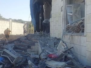 آثار القصف على بانياس