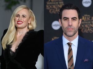 Rebel Wilson says Sacha Baron Cohen is trying to stop her from writing about him in her memoir. (Al Bawaba edit/ Shutterstock)