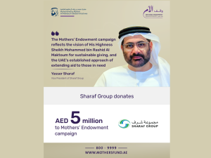Sharaf Group donates AED 5 million to Mothers’ Endowment campaign  
