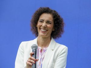 وزيرة خارجية بلجيكا، حجة لحبيب - الصورة عن مواقع التواصل الاجتماعي