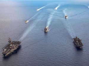 US ships in the Middle sea