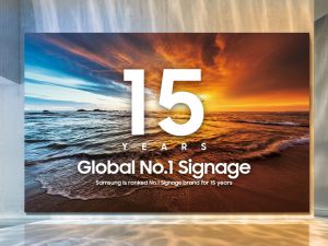Samsung Electronics Ranks First in Global Digital Signage Market for 15th Consecutive Year