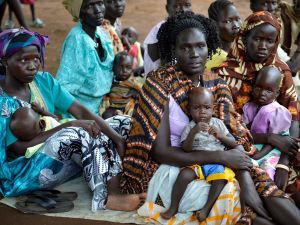 Sudanese women and children