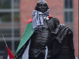 الجامعات الاميركية تتضامن مع فلسطين - الصورة عن تويتر