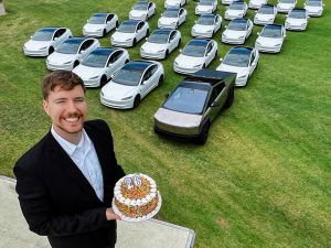 MrBeast gives away 26 Tesla cars on his birthday, here's how to win