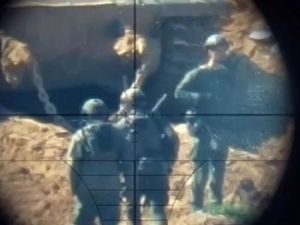 صورة أرشيفية من إحدى عمليات القنص التي نفذتها كتائب القسام خلال معركة طوفان الأقصى