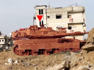 صورة أرشيفية لجانب من استهداف القسام آليات الاحتلال الإسرائيلي في قطاع غزة