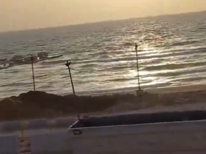 غرق الرصيف الأمريكي المؤقت عند شاطئ "نتساريم"