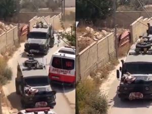 Injured Palestinian