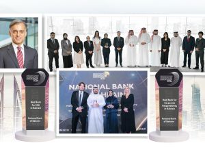 بنك البحرين الوطني يحصد جائزتيّ "أفضل بنك في ممارسات الحوكمة البيئية والاجتماعية والحوكمة في البحرين" و"أفضل بنك في مجال مسؤولية الشركات في البحرين" خلال حفل توزيع جوائز يوروموني للتميز 2024