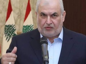 النائب اللبناني محمد رعد، رئيس كتلة حزب الله النيابية في البرلمان