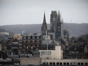 Rouen’s cathedral spire 
