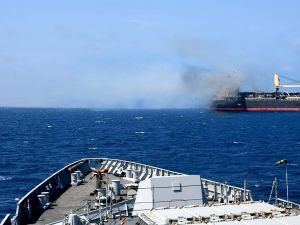 Cargo ship targeted by Houthis in the Red Sea