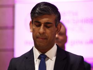 Britain's Prime Minister and Conservative Party leader Rishi Sunak