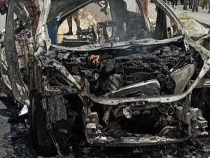 Burnt car