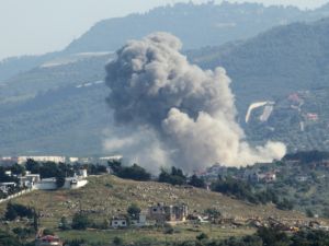 قصف اسرائيلي لمواقع في جنوب لبنان