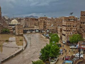 Heavy rains in Sana'a