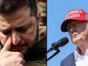 US president Donald Trump and President Volodymyr Zelenskyy