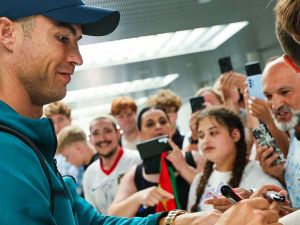 Portuguese footballer Cristiano Ronaldo