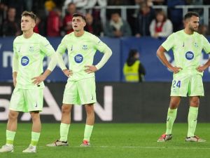 برشلونة يسقط خارج ملعبه (Photo by Cesar Manso / AFP)