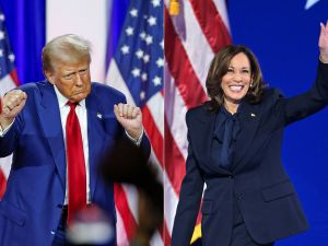 Trump and Harris